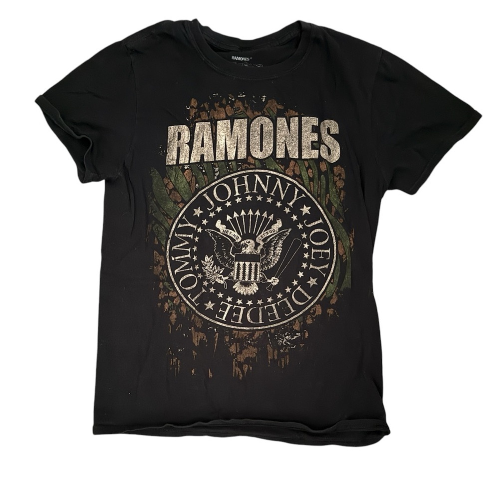 Ramones Black Graphic T-Shirt XS